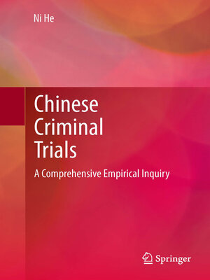 cover image of Chinese Criminal Trials